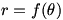 r=f(theta)