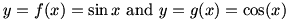 sine and cosine functions