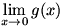 lim(x->0)g(x)