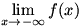 lim(x->-infinity)f(x)