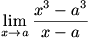 lim(x->a)(x^3-a^3)/(x-a)