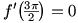 f'(3pi/2)=0