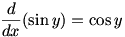 d/dx(x)=1