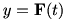 y=F(t)